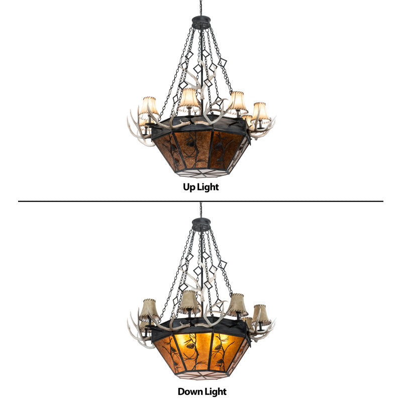 Rustic Lodge 16 - Light Chandelier