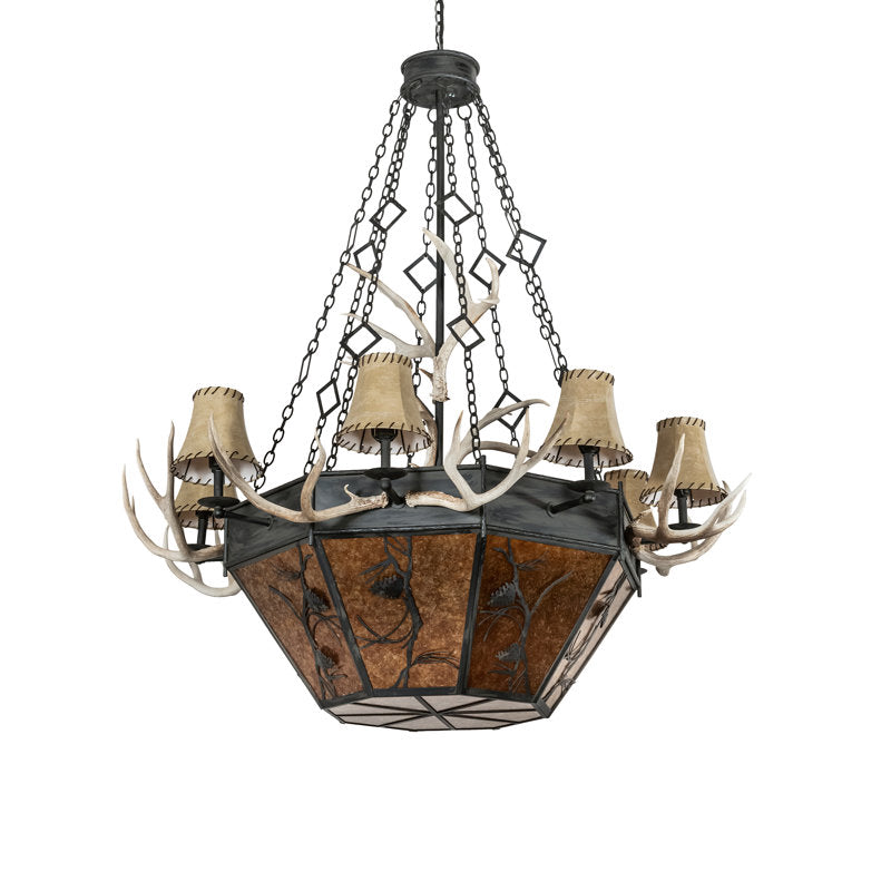 Rustic Lodge 16 - Light Chandelier