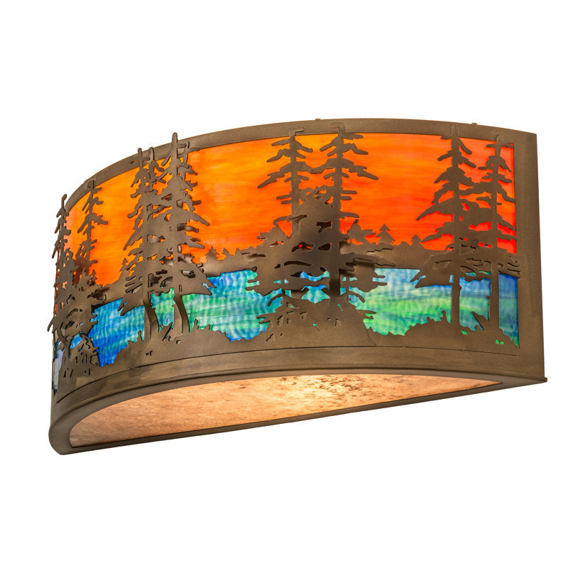 Rustic Lodge 1 - Light Flush Mounted Sconce