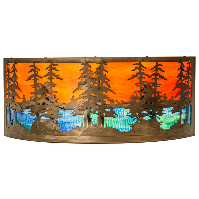 Rustic Lodge 1 - Light Flush Mounted Sconce