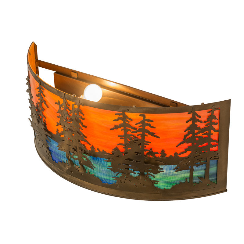 Rustic Lodge 1 - Light Flush Mounted Sconce