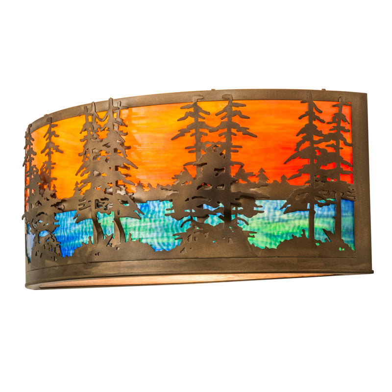 Rustic Lodge 1 - Light Flush Mounted Sconce