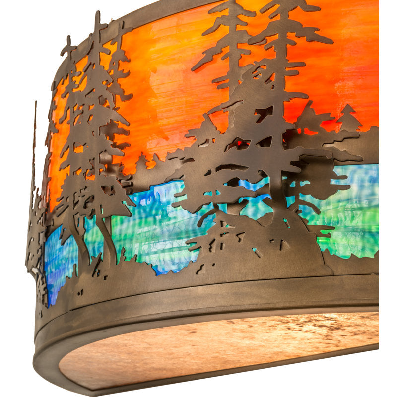 Rustic Lodge 1 - Light Flush Mounted Sconce