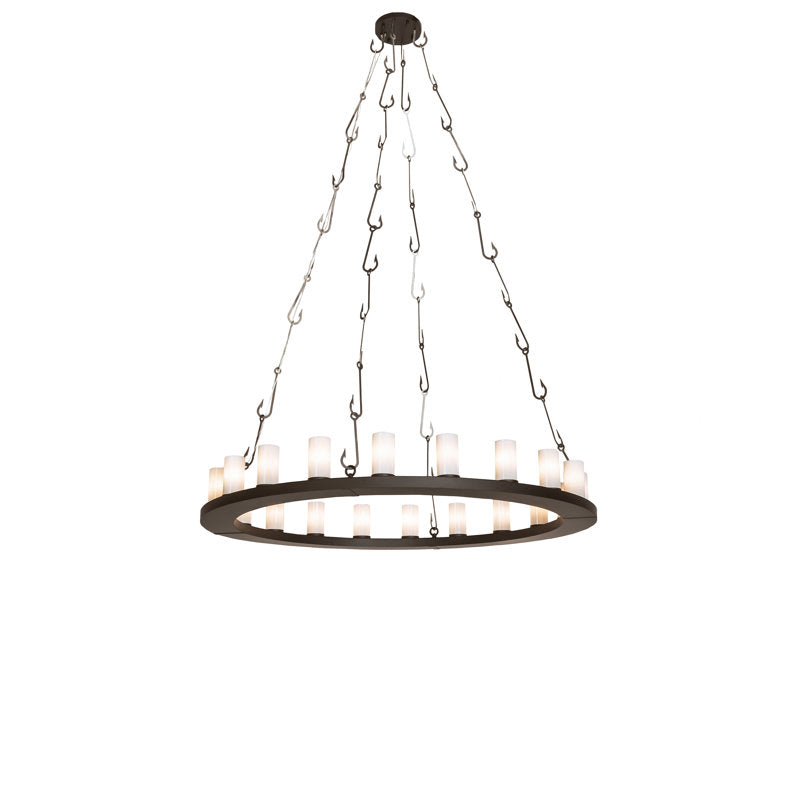 Rustic Lodge 20 - Light LED Chandelier