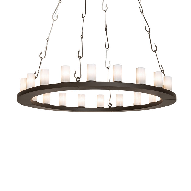 Rustic Lodge 20 - Light LED Chandelier