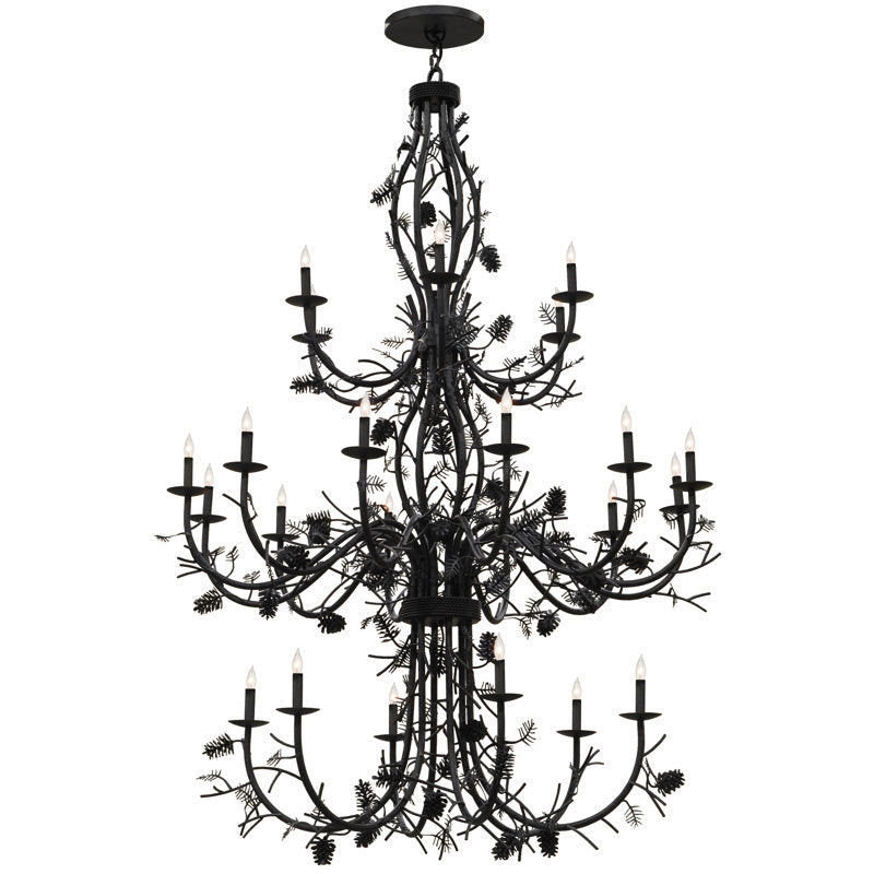 Rustic Lodge 24 - Light Chandelier