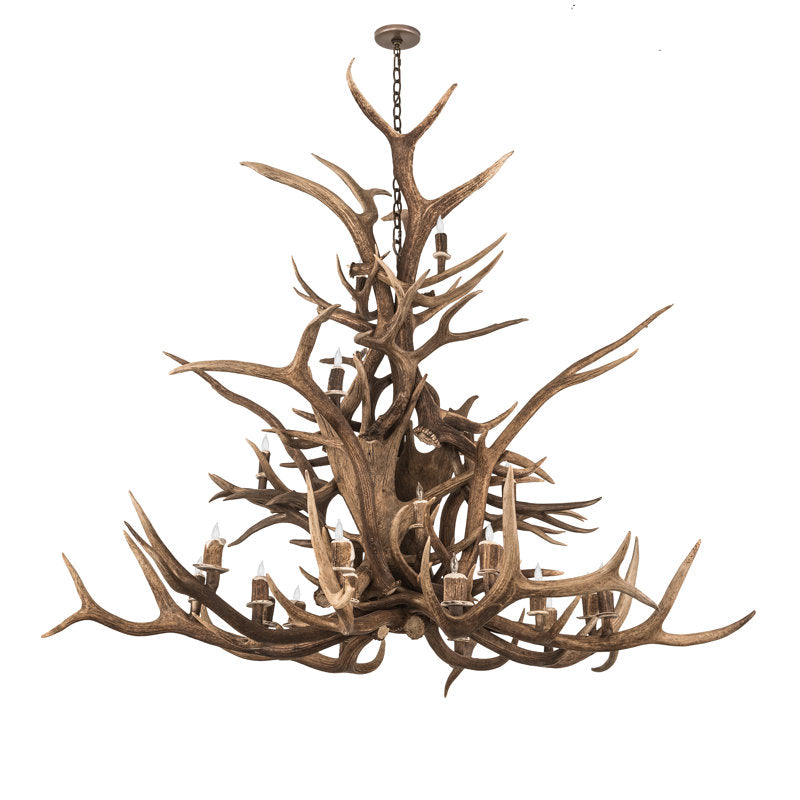 Rustic Lodge 24 - Light Chandelier