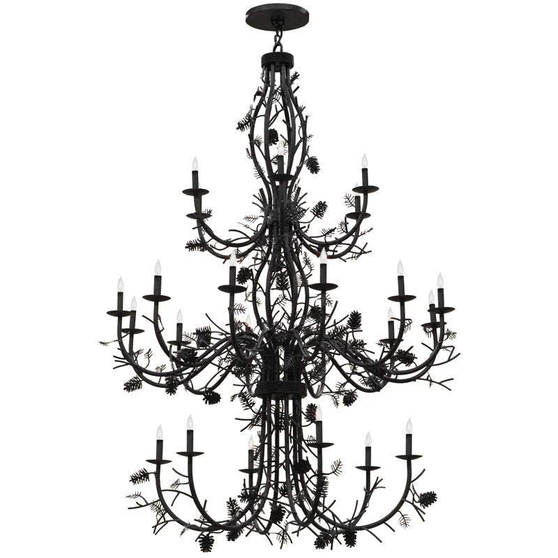 Rustic Lodge 24 - Light Chandelier