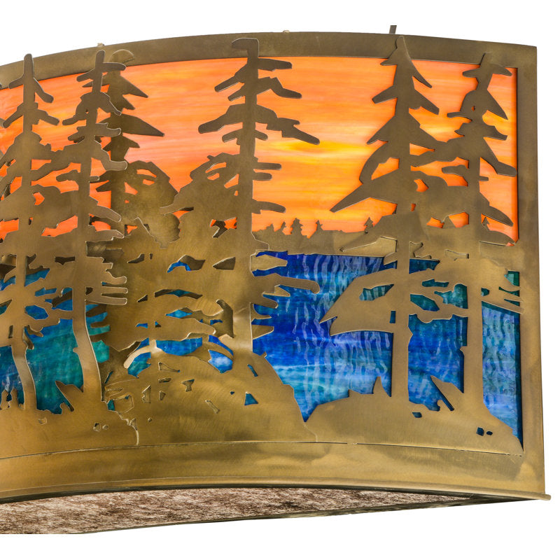 Rustic Lodge 2 - Light Flush Mounted Sconce
