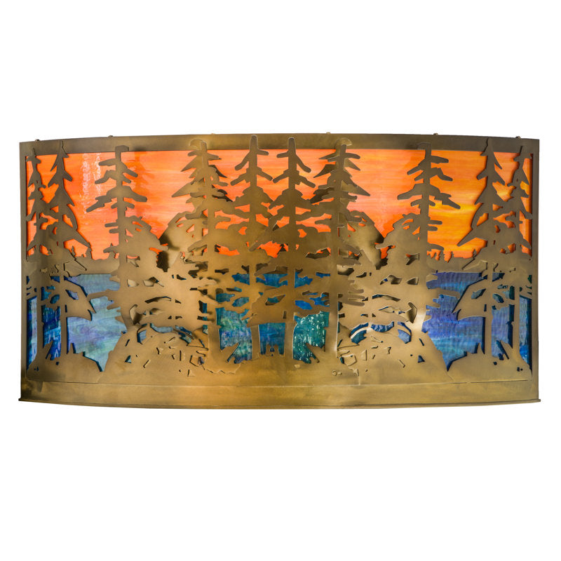 Rustic Lodge 2 - Light Flush Mounted Sconce