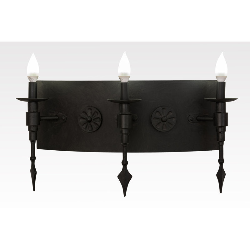 Rustic Lodge 3 - Light Candle Wall Light