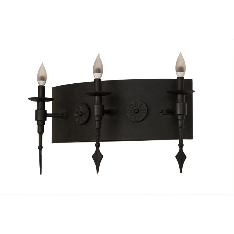 Rustic Lodge 3 - Light Candle Wall Light