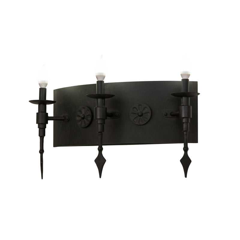 Rustic Lodge 3 - Light Candle Wall Light