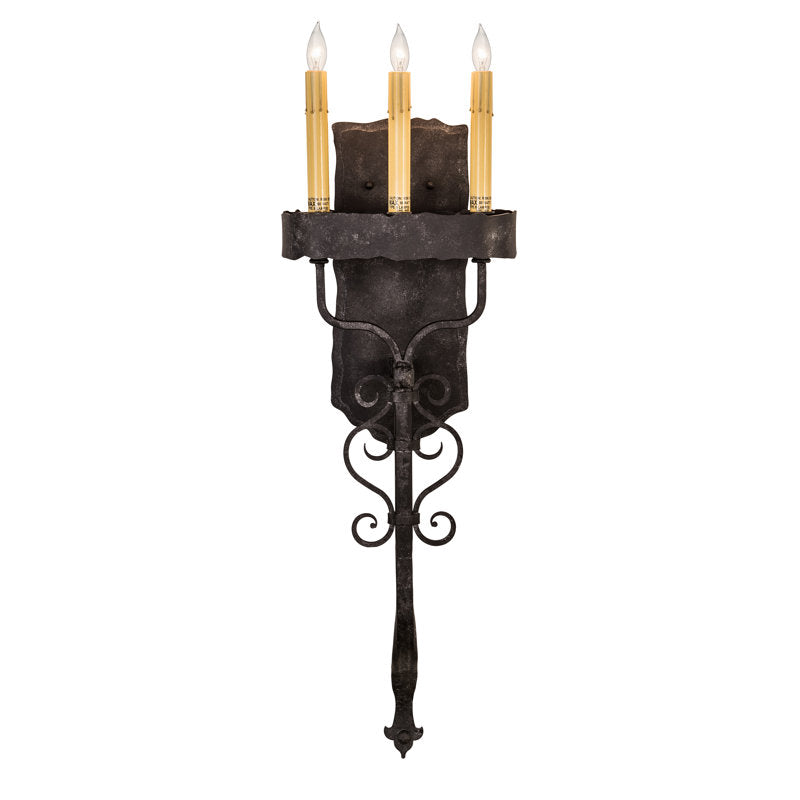 Rustic Lodge 3 - Light Candle Wall Light