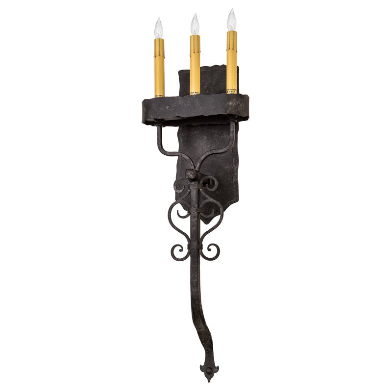 Rustic Lodge 3 - Light Candle Wall Light