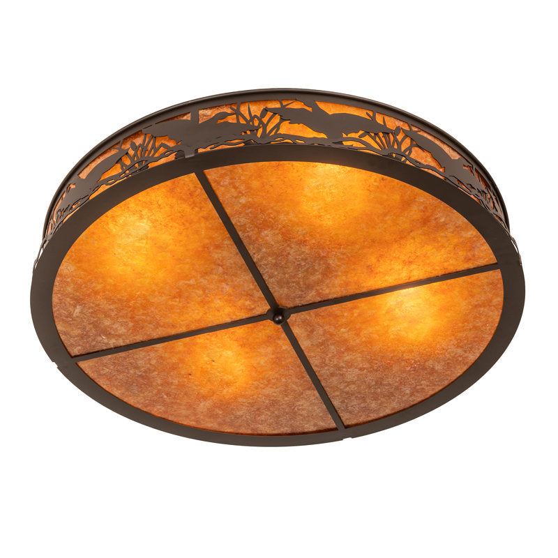 Rustic Lodge 4 - Light Flush Mount