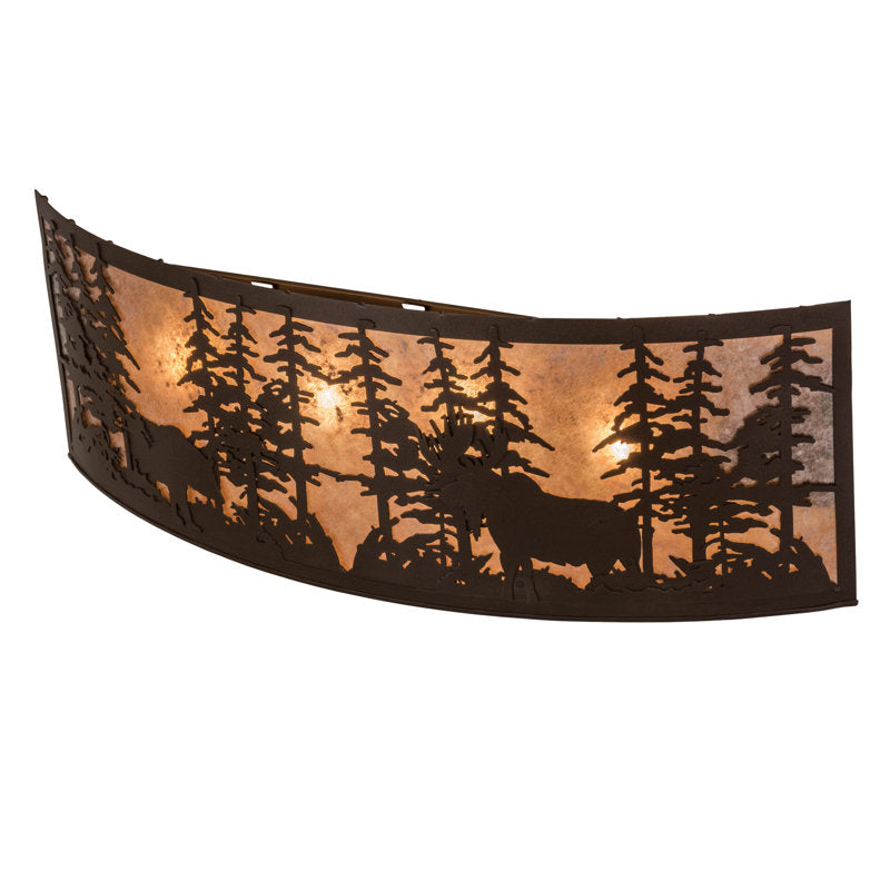 Rustic Lodge 4 - Light Flush Mounted Sconce