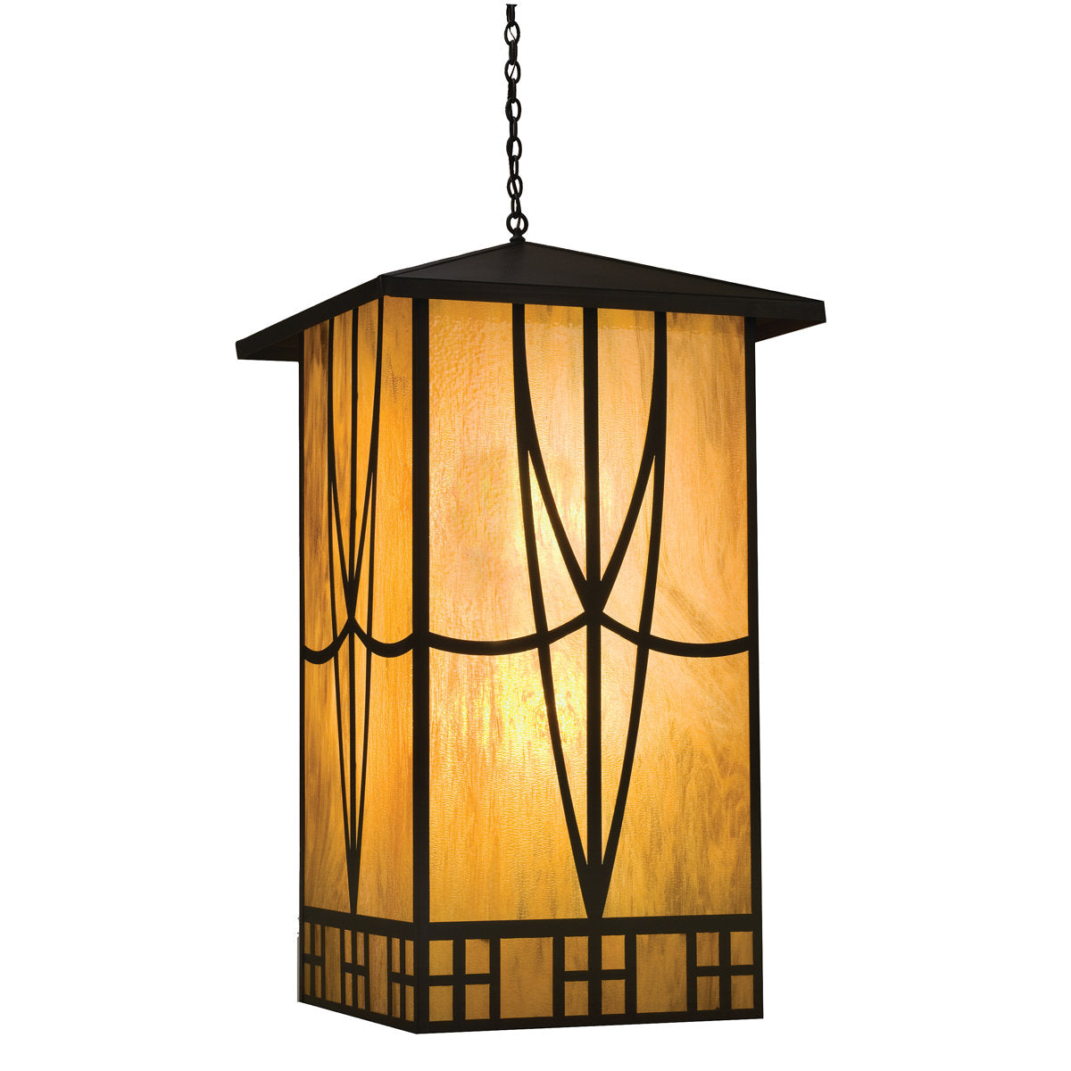 Rustic Lodge 4 - Light Glass Chandelier
