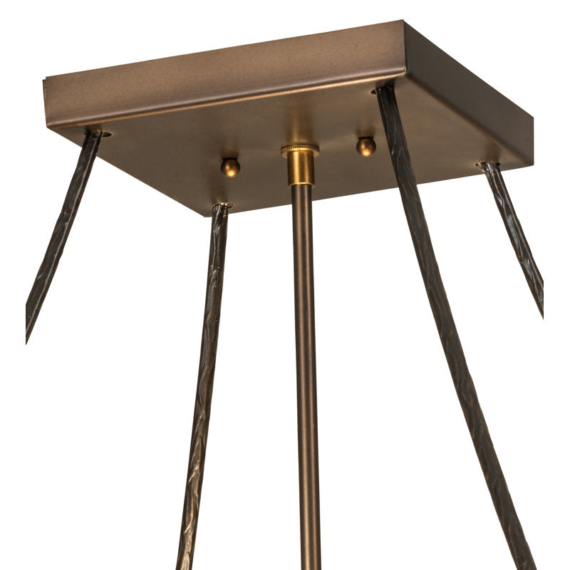Rustic Lodge 4 - Light Semi Flush Mount