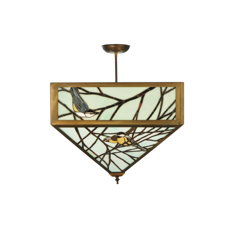 Rustic Lodge 4 - Light Semi Flush Mount