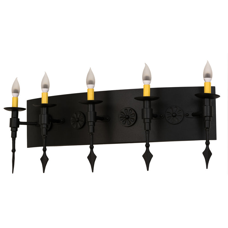 Rustic Lodge 5 - Light Candle Wall Light
