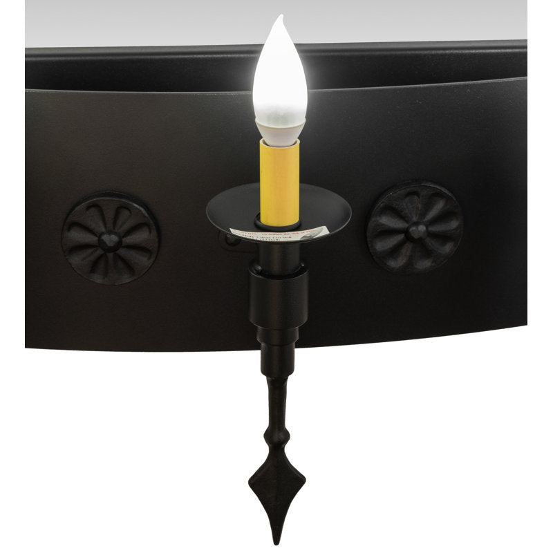 Rustic Lodge 5 - Light Candle Wall Light