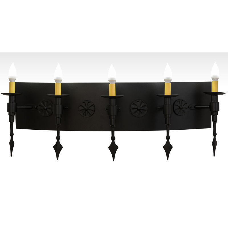 Rustic Lodge 5 - Light Candle Wall Light