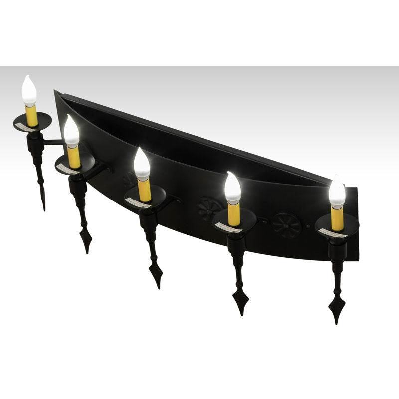 Rustic Lodge 5 - Light Candle Wall Light