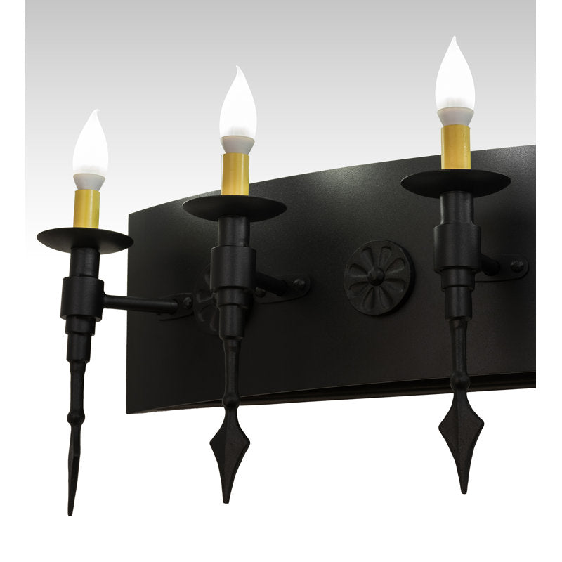 Rustic Lodge 5 - Light Candle Wall Light