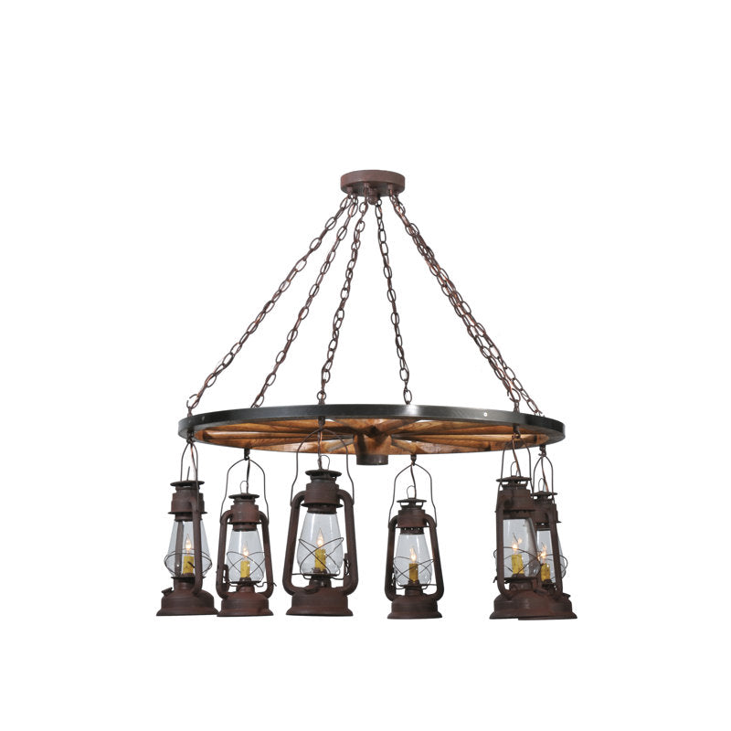Rustic Lodge 6 - Light Chandelier