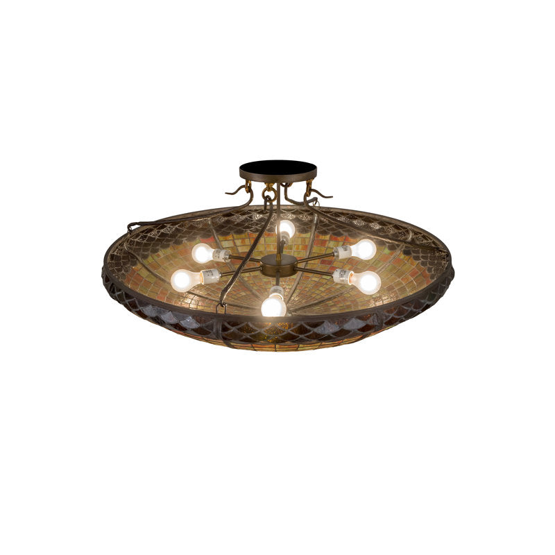 Rustic Lodge 6 - Light Flush Mount