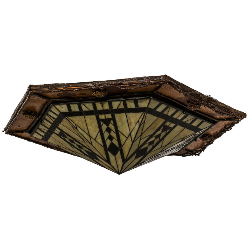 Rustic Lodge 6 - Light Flush Mount