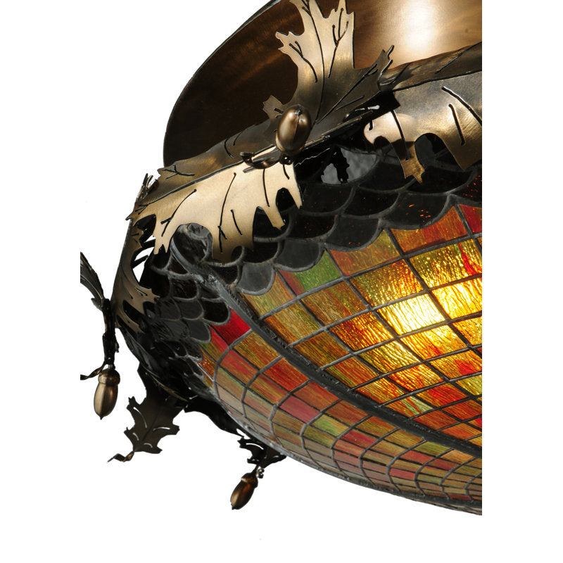 Rustic Lodge 6 - Light Semi Flush Mount