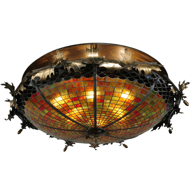 Rustic Lodge 6 - Light Semi Flush Mount