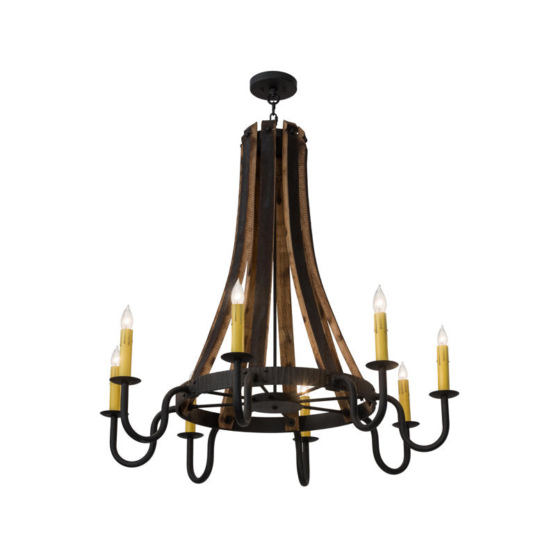 Rustic Lodge 8 - Light Chandelier (Set of 2)