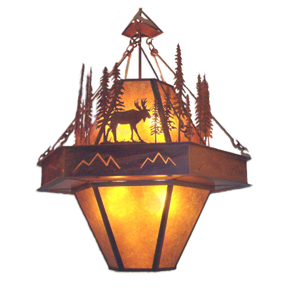Rustic Lodge 8 - Light Chandelier