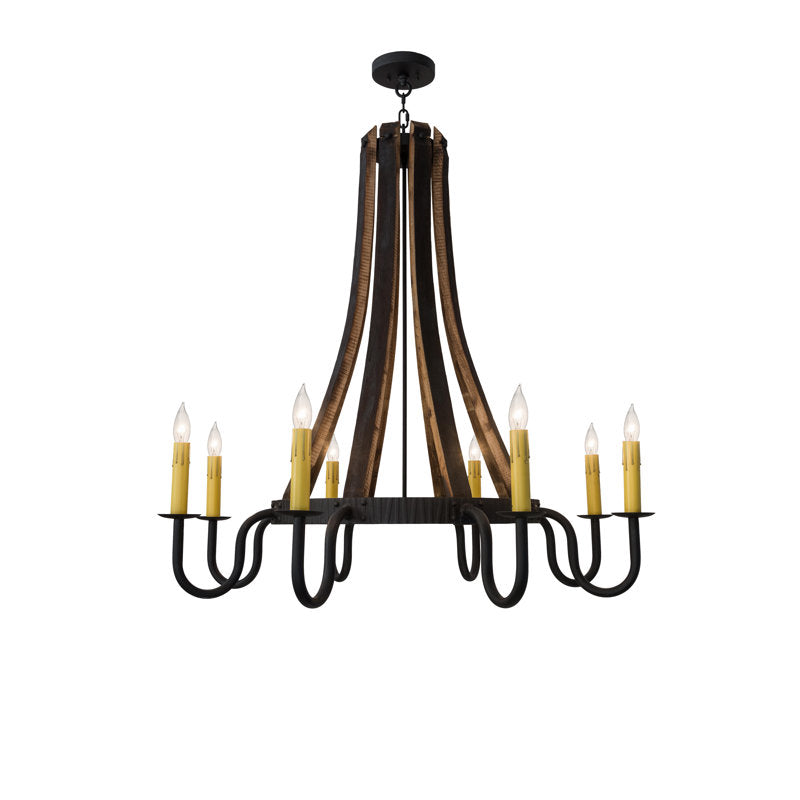 Rustic Lodge 8 - Light Chandelier (Set of 2)