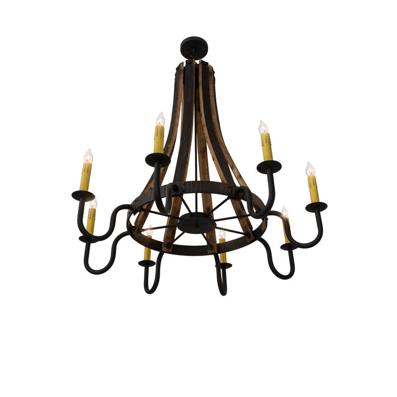 Rustic Lodge 8 - Light Chandelier (Set of 2)