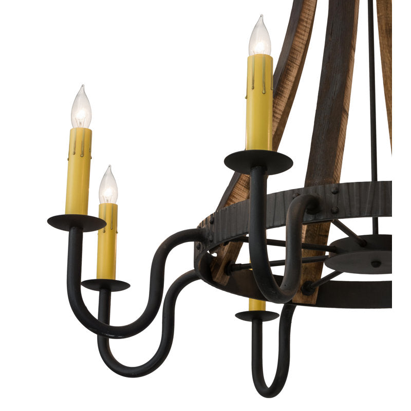 Rustic Lodge 8 - Light Chandelier (Set of 2)