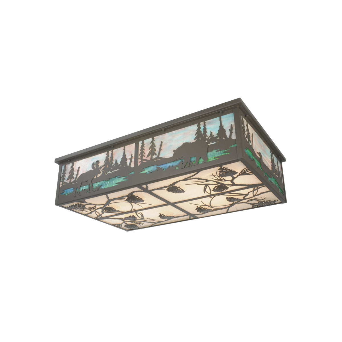 Rustic Lodge 8 - Light Flush Mount