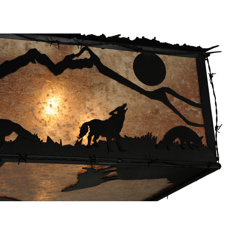 Rustic Lodge 8 - Light Flush Mount