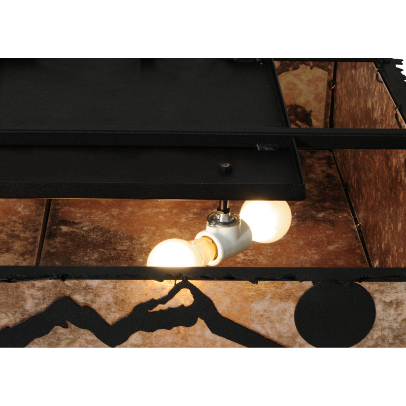 Rustic Lodge 8 - Light Flush Mount