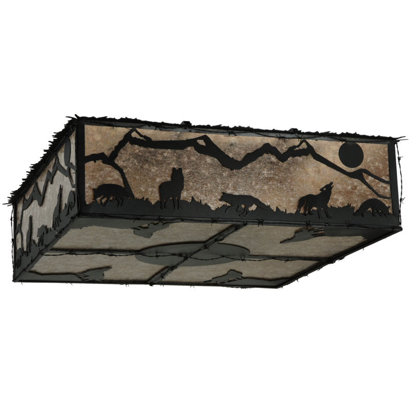 Rustic Lodge 8 - Light Flush Mount