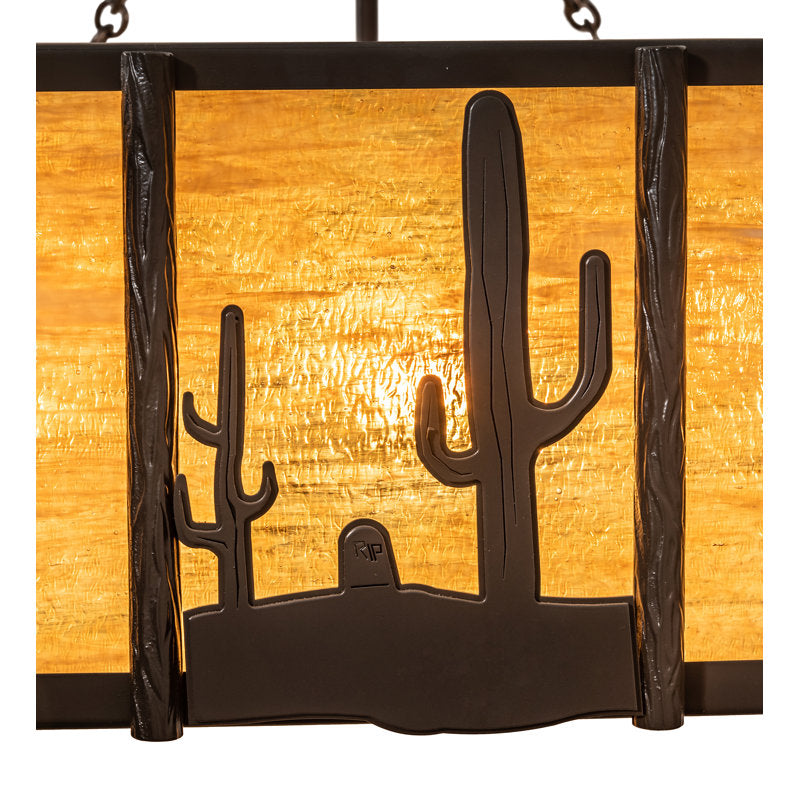 Rustic Lodge 8 - Light Semi Flush Mount
