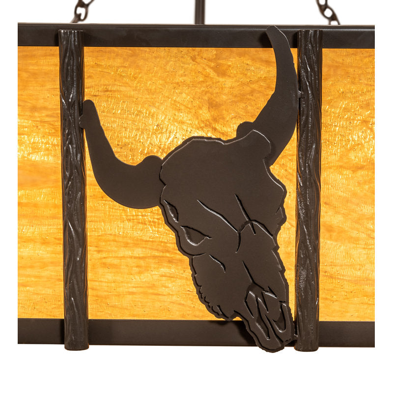 Rustic Lodge 8 - Light Semi Flush Mount