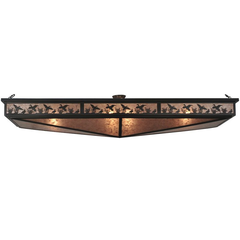 Rustic Lodge 8 - Light Semi Flush Mount