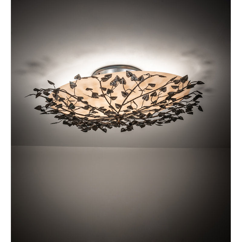 Rustic Lodge 8 - Light Semi Flush Mount