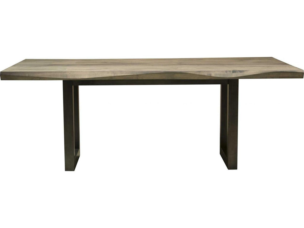 Oracle Emerson Wave Edge Rectangular Wood Dining Table