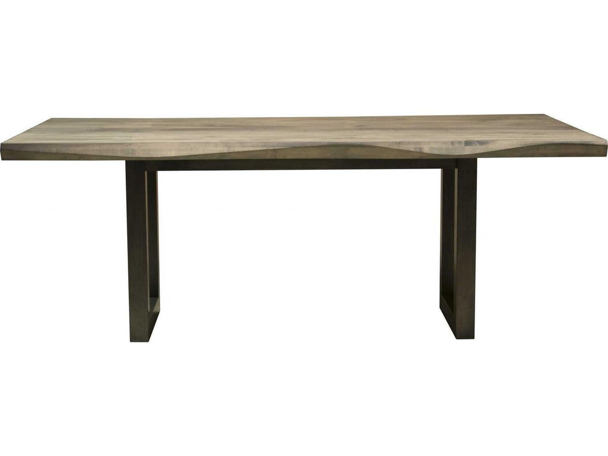 Oracle Emerson Wave Edge Rectangular Wood Dining Table