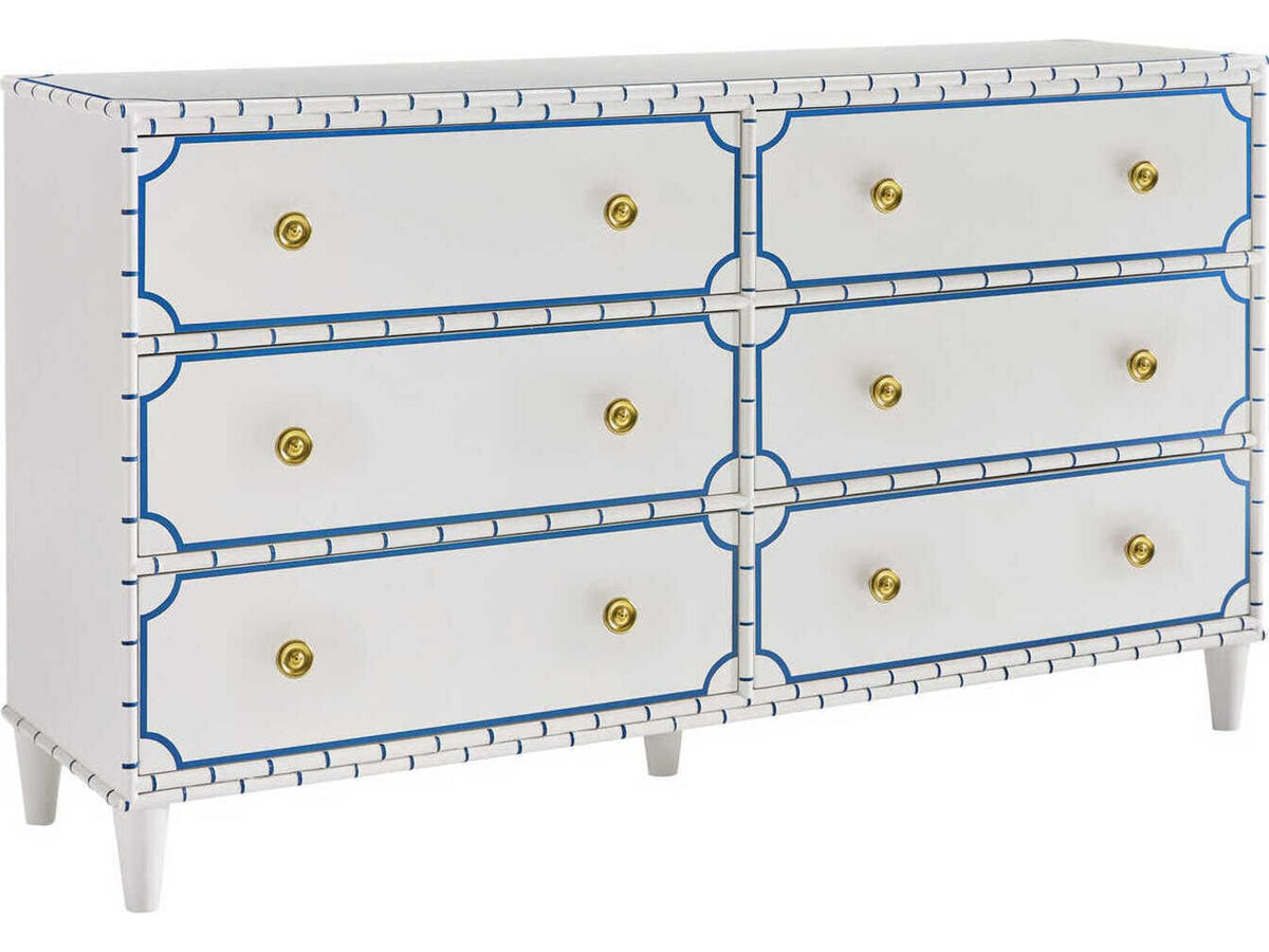 Greenwich 6-Drawers White Double Dresser